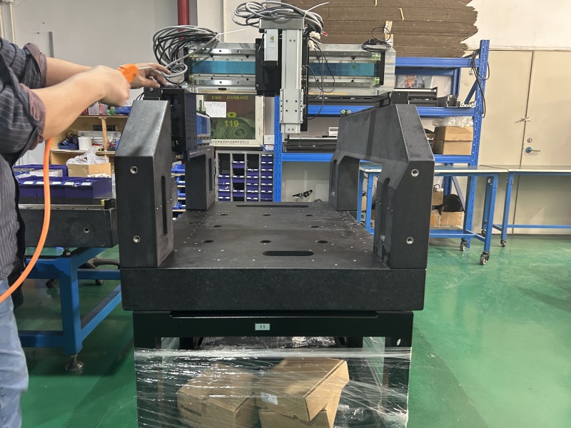 英伟达定制AOI检测专用大理石+直线电机项目 - 高